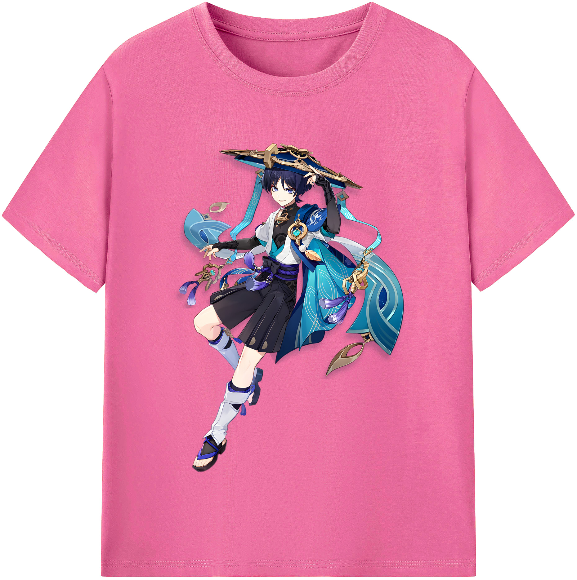 げんし神 さんペい genshin Sanpei レディースカジュアルプリントTシャツ（綿100％）